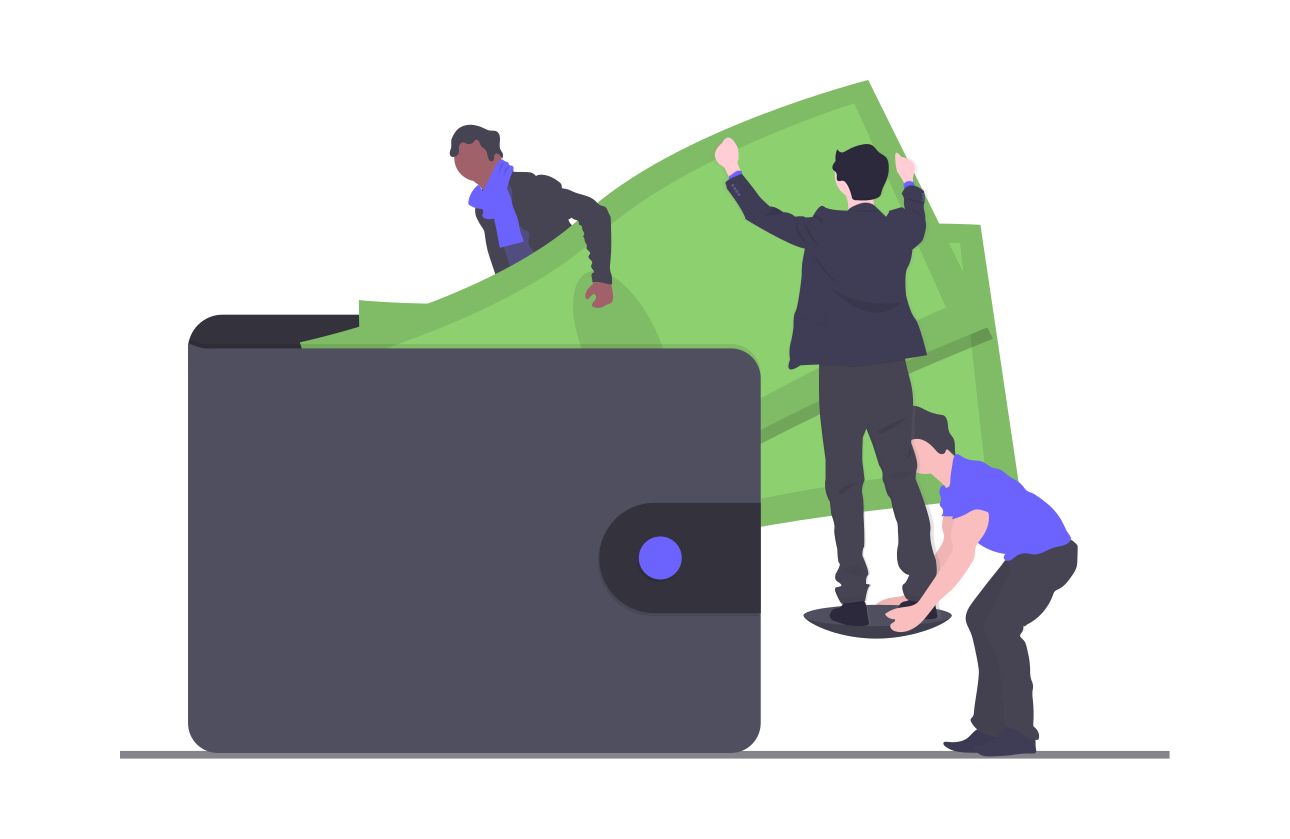 Receba o dinheiro em sua conta